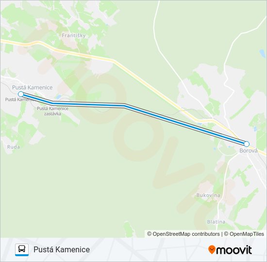 OS 15254 Bus Line Map
