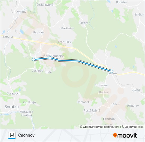 OS 15266 Bus Line Map