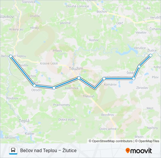Автобус OS 16713: карта маршрута