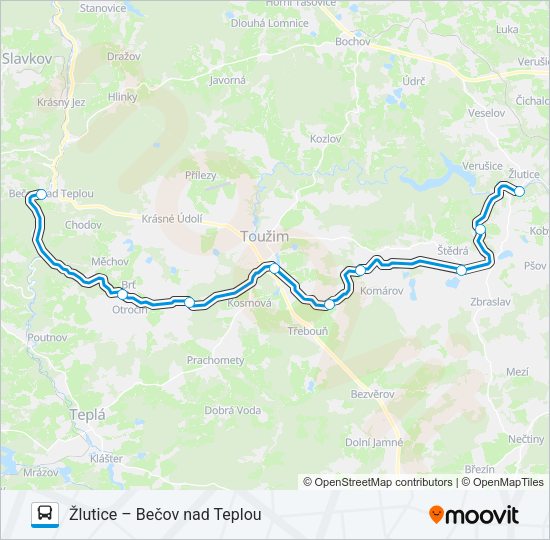 OS 16740 Bus Line Map