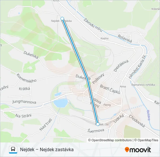 Автобус OS 17154: карта маршрута