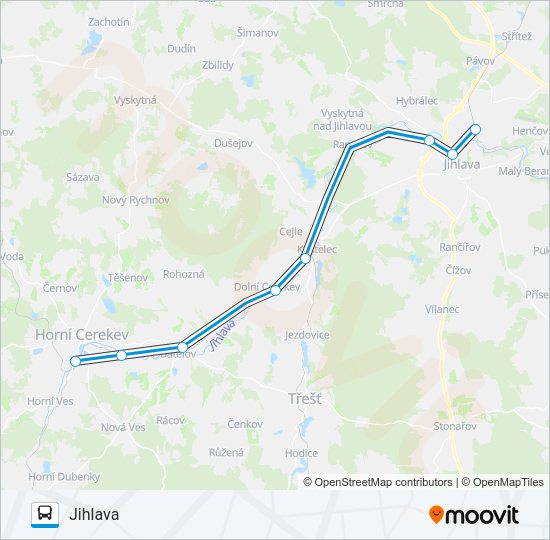 OS 18404 Bus Line Map
