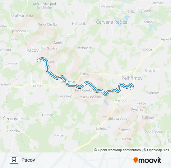 OS 18405 Bus Line Map