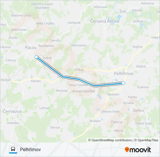 OS 18414 Bus Line Map