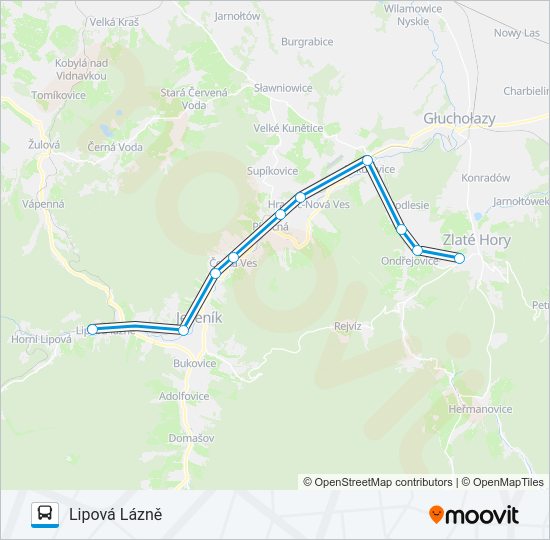 Автобус OS 23660: карта маршрута