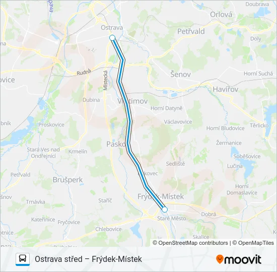 OS 303122 Bus Line Map