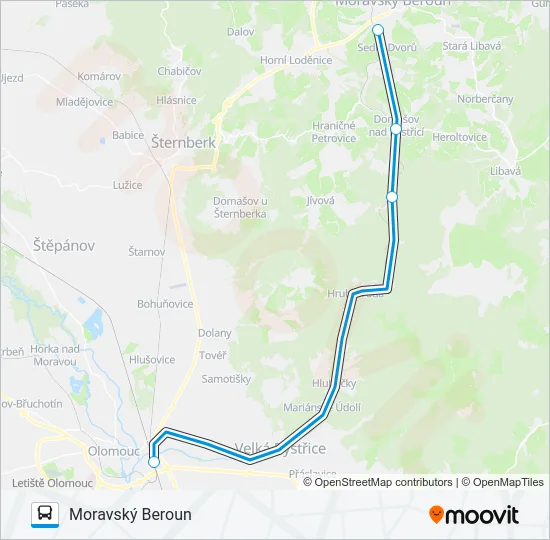 OS 303553 Bus Line Map