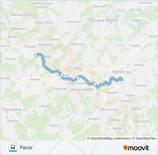 Автобус OS 318409: карта маршрута