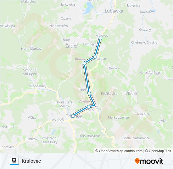 OS 98196 Train Line Map