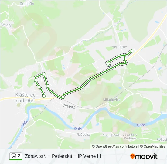 2 Bus Line Map