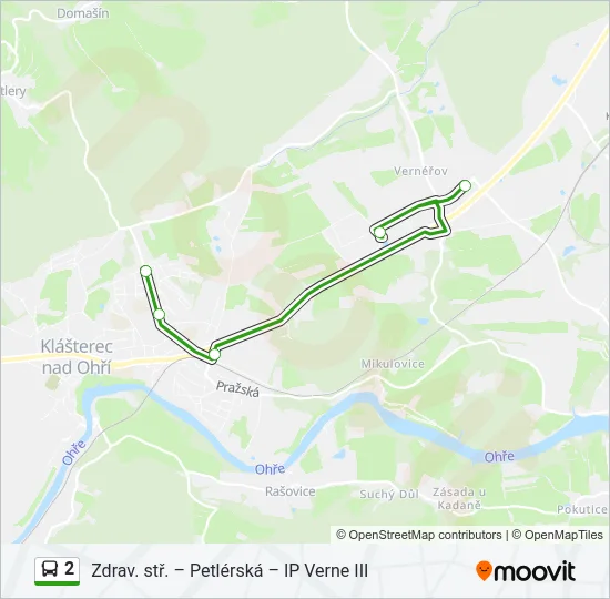 2 Bus Line Map