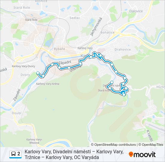 Автобус 2: карта маршрута