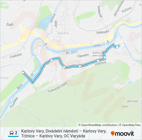 2 Bus Line Map