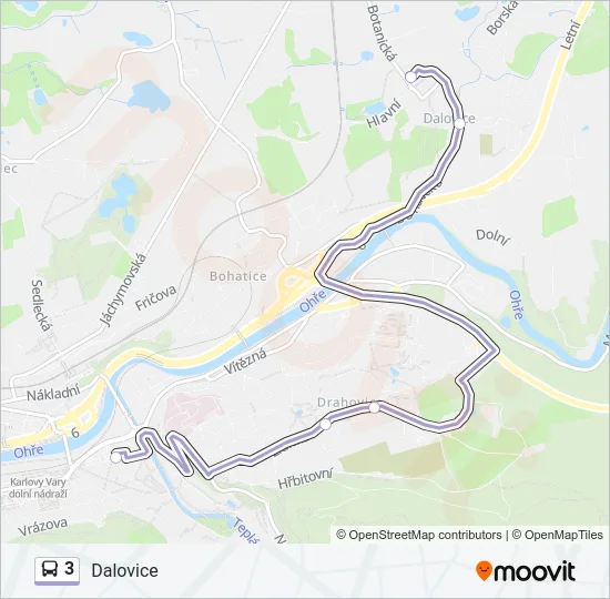 3 Bus Line Map