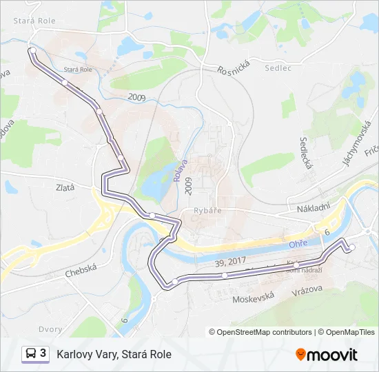 3 Bus Line Map