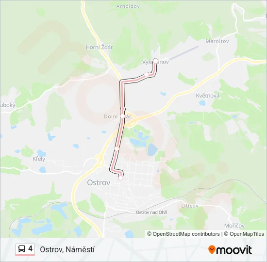 4 Bus Line Map