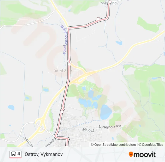 4 Bus Line Map