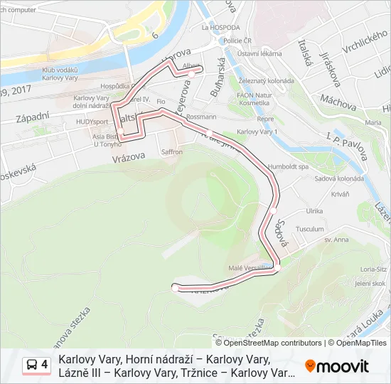 4 Bus Line Map