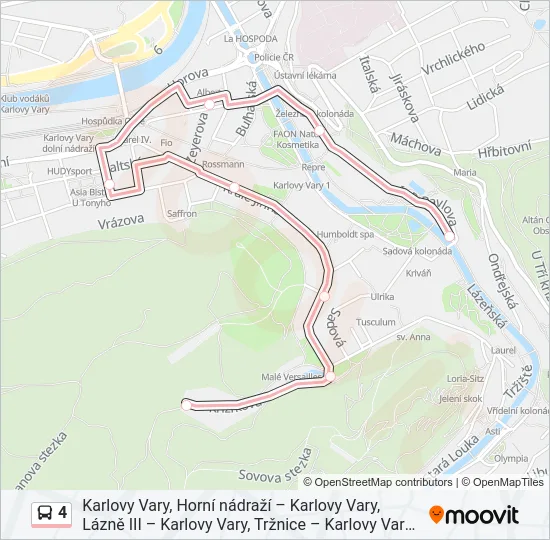 4 Bus Line Map