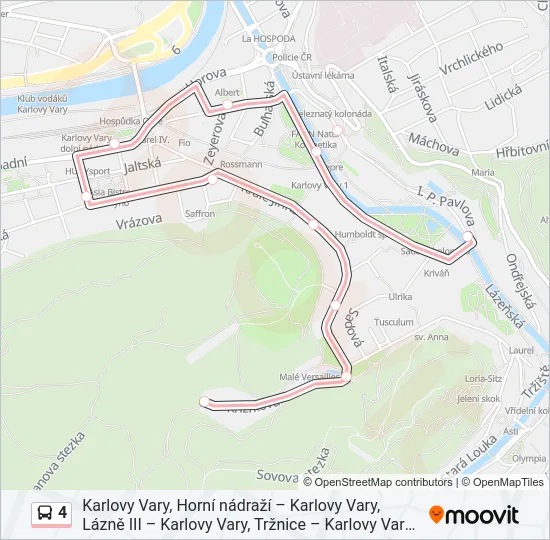 4 Bus Line Map