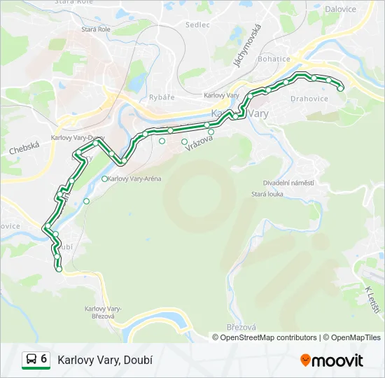 6 Bus Line Map