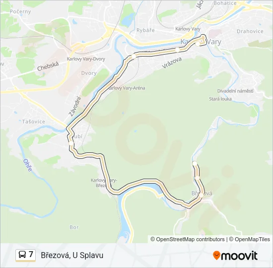 Автобус 7: карта маршрута