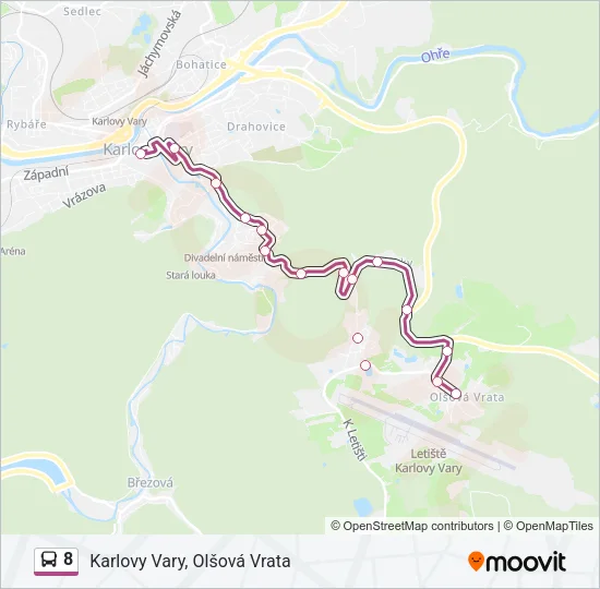 8 Bus Line Map