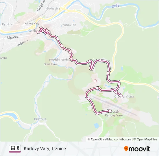 8 Bus Line Map