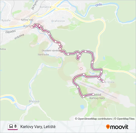 8 Bus Line Map