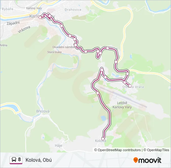 8 Bus Line Map