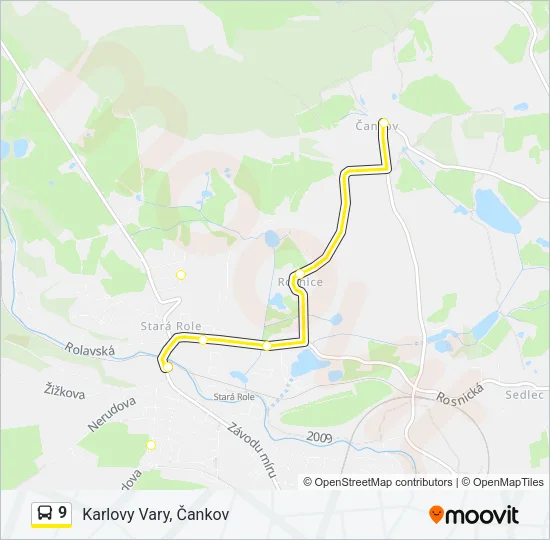 9 Bus Line Map
