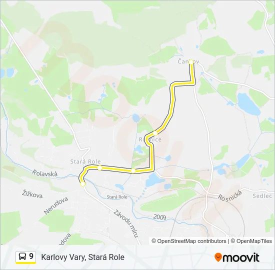 9 Bus Line Map