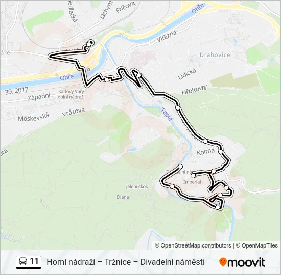 11 Bus Line Map