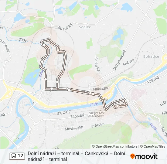 12 Bus Line Map