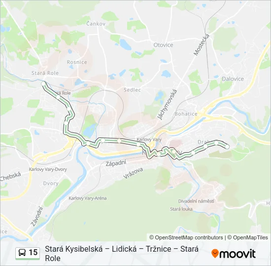 15 Bus Line Map