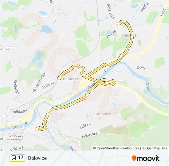 17 Bus Line Map