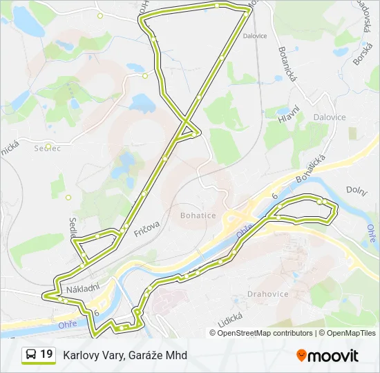 19 Bus Line Map