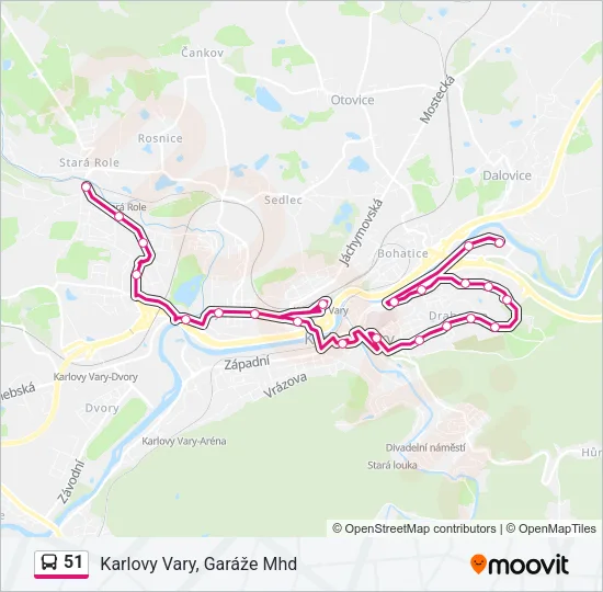 51 Bus Line Map