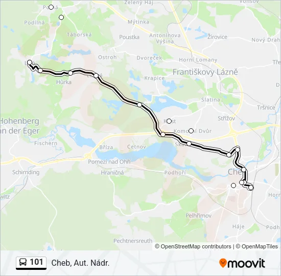 101 Bus Line Map