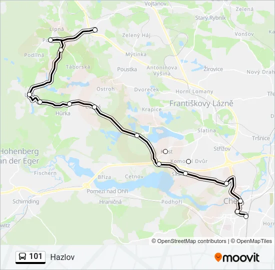 101 Bus Line Map