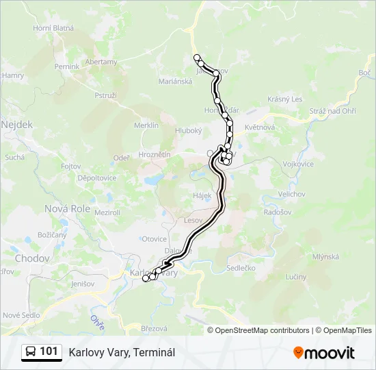 101 Bus Line Map