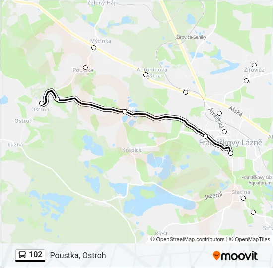 102 Bus Line Map