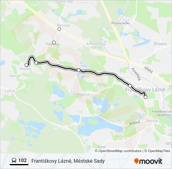 102 Bus Line Map