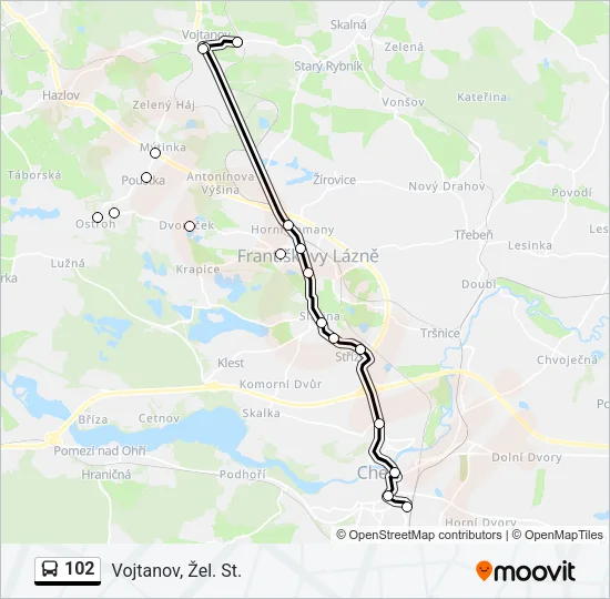 102 Bus Line Map