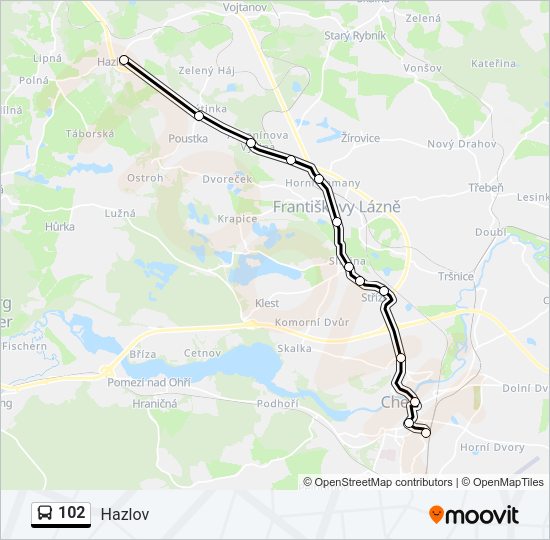 102 Bus Line Map