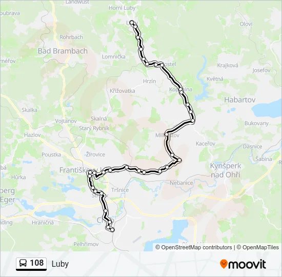 108 Bus Line Map