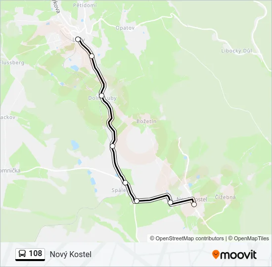 108 Bus Line Map