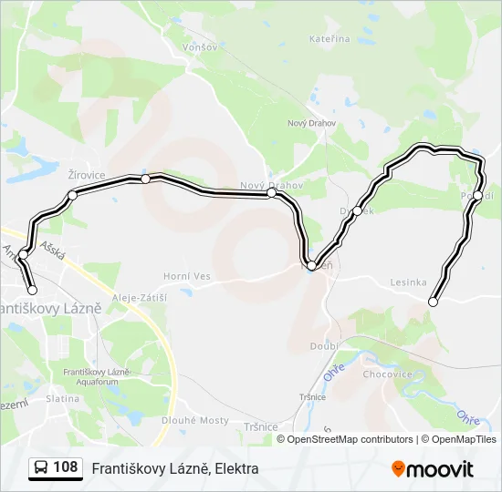 108 Bus Line Map