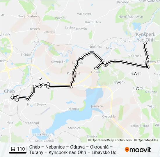 110 Bus Line Map