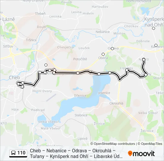 110 Bus Line Map